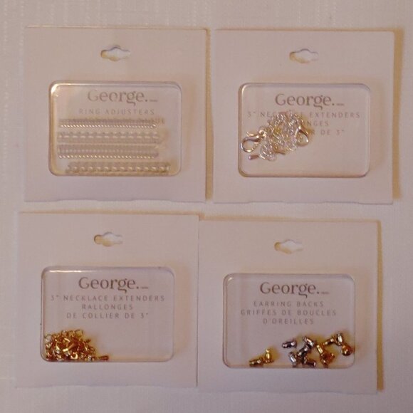 Earring Backs Necklace Extenders Ring Adjusters LOT of Jewellery Accessories BN - Picture 1 of 2